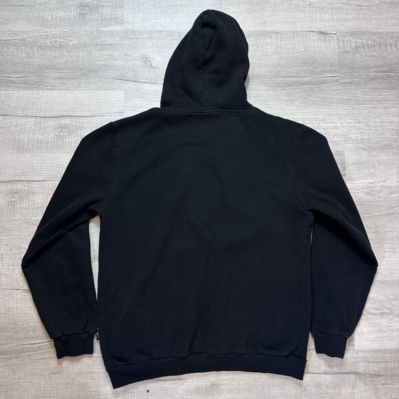 Men's Black Hoodie Fishing SA Co Classic American Flag Shield Size XL EUC - Picture 9 of 9